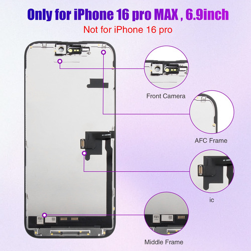 Pantalla Táctil Display Lcd Para iPhone 16 Pro Max