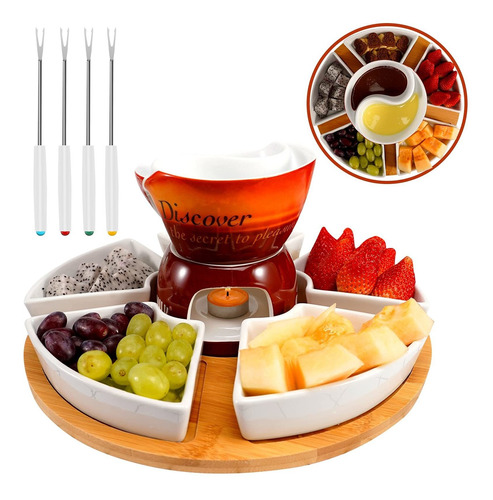 Arcwares Juego De Fondue, Olla De Fondue De Pato Mandarina, 