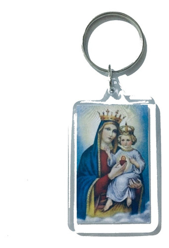 24 Piezas Llavero Virgen Maria Jesus En Brazos (la69)
