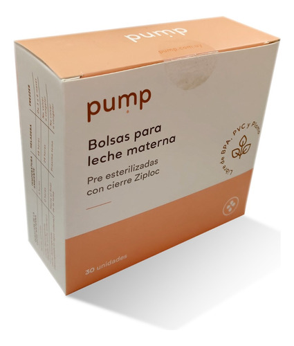 Pump® Bolsas Para Leche Materna X 30 Unidades