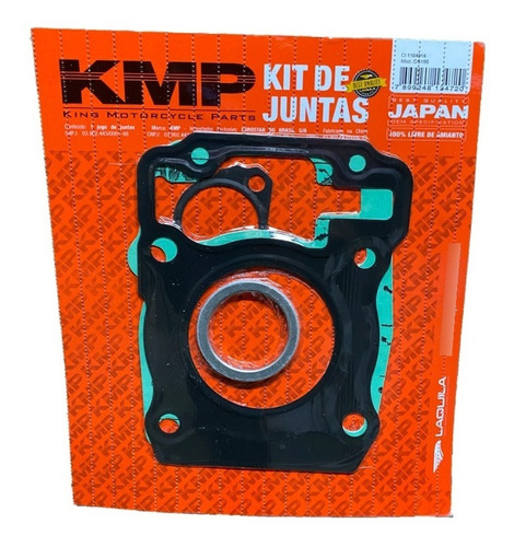 Jogo De Juntas Superior Kit A 4mm Fan 2009 Para 150cc Kmp
