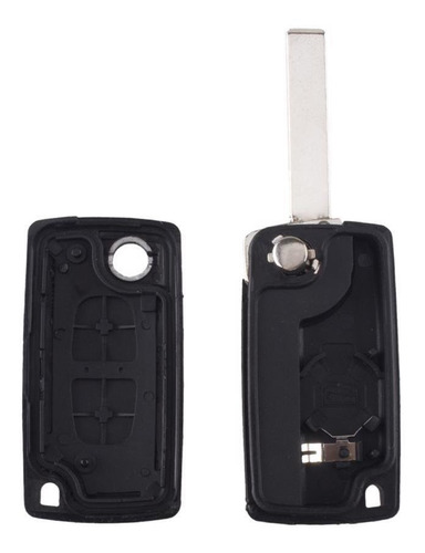 Imagen 3 de 9 de Carcasa Llave Navaja Peugeot 2 Bot 307 308 C/portapila