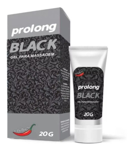 PROLONG BLACK GEL RETARDADOR PARA MASSAGEM 20G CHILLIES