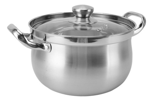 Olla Para Sopa De Acero Inoxidable, 24 Cm, 201, A Prueba De