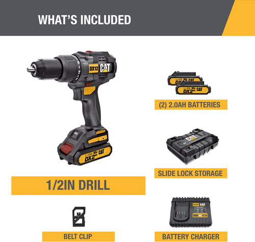 Cat Dx12 18 V Inaldo De Martillo Inalámbrico Con Batería Y C
