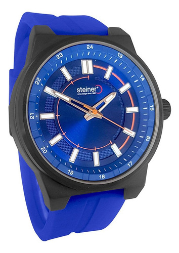 Reloj Para Caballero Steiner Azul 3atm