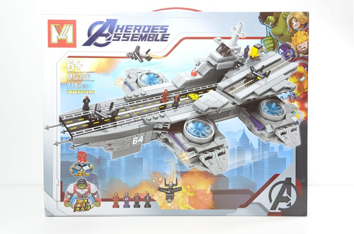 Avengers Helicarrier Bloques Para Armar