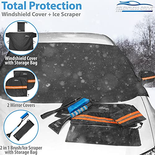 Kit De Funda De Parabrisas Para Coche Para Hielo Y Nieve Inc