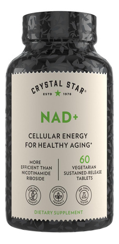 Crystal Star Nad+, 60 Capsulas, Nad Patentado Para Energia C