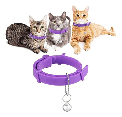 Collar Calmante De Feromona Para Gatos Con 2 Campanas