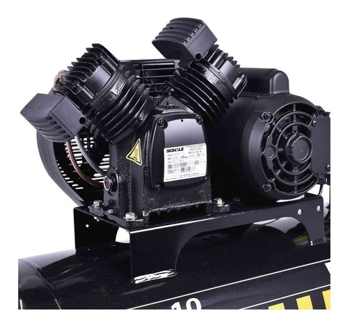 Compressor de ar elétrico Schulz Pro CSV 10/200 183L 2hp 127V/220V 50Hz preto