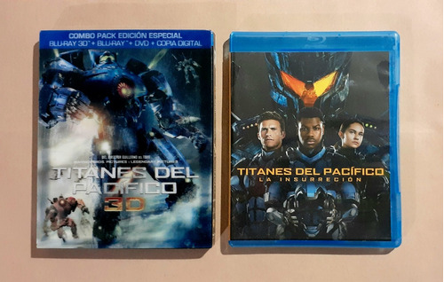 Titanes Del Pacífico 1 + 2 - Blu-ray 3d + 2d + Dvd Original
