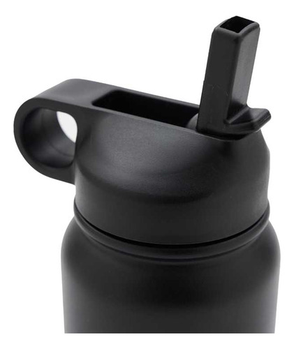 Botella Deportiva Termica Acero Inoxidable Hydra Go 1200ml Color Negro