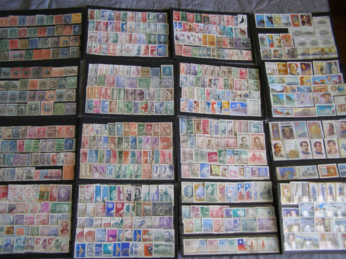 600 Estampillas Chilenas, Todas Diferentes (Usado)