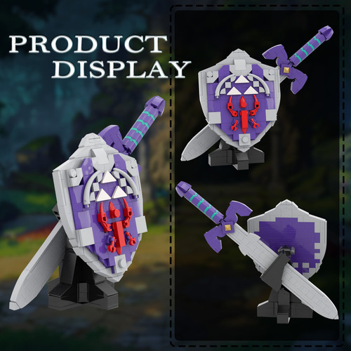 Set De Bloques De Construcción Hylian Shield, Decoración Del