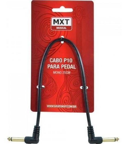 Imagem 1 de 1 de Cabo Mxt P10 Mono Para Pedal 25cm