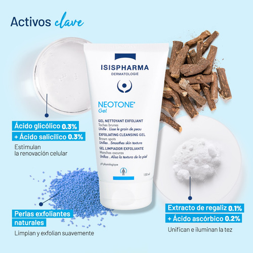 Gel Exfoliante Aclarante De Zonas Oscuras Neotone Sensible