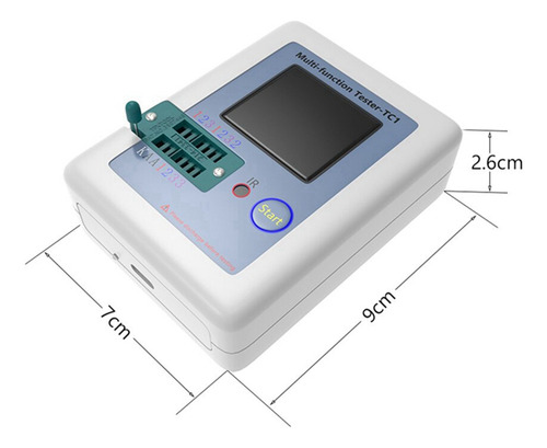 Probador De Transistores Tft Multifuncional Lcr Tc1 De 1.8 P
