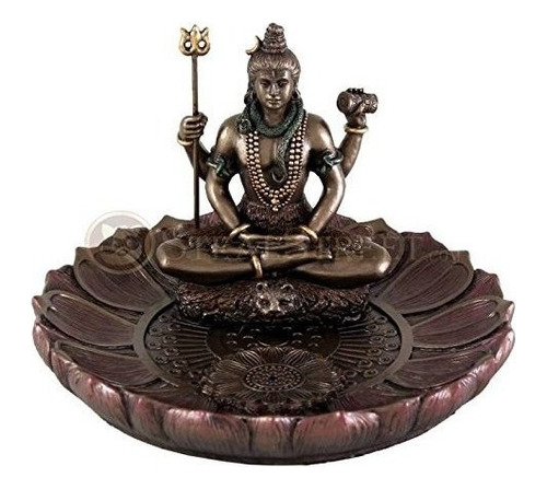 Dios Hindu Shiva En Meditacion Ronda Quemador De Incienso Pl