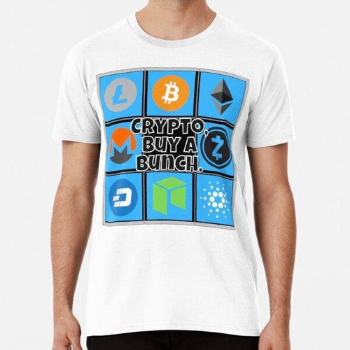 Remera Cripto, Compre Un Montón. Bitcoin, Criptomoneda Algod