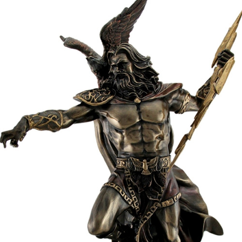Dios Griego Zeus Baño De Bronce Hijo Crono Figura Decorativa