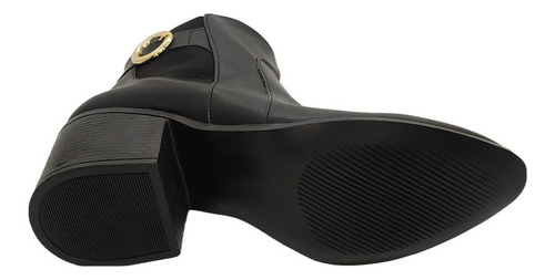 Botin Mujer Napa Tacón Cuadrado Punta Pico Casual Moda