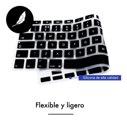 Imagen 4 de 9 de Protector Silicona Teclado - Compatible Macbook Pro 14 A2442