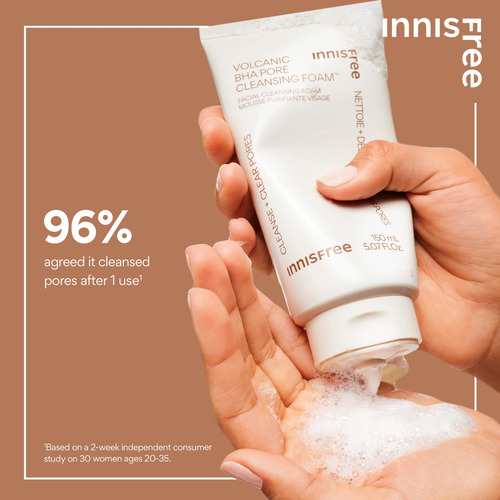Espuma De Limpeza Innisfree Volcanic Bha Pore Com Ácido Sali
