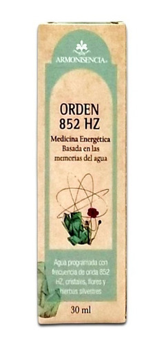Imagen 1 de 6 de Agua Programada Orden - Flores Cristales Hierbas 30ml