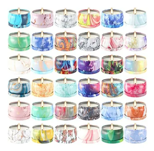 Set De 36 Velas Aromáticas Para Mujeres, 2.5 Oz, Spa, Yoga,