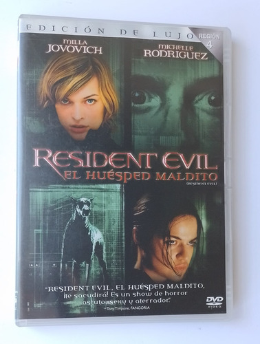 Dvd Resident Evil: El Huéped Maldito. Usado. Perfecto Estado