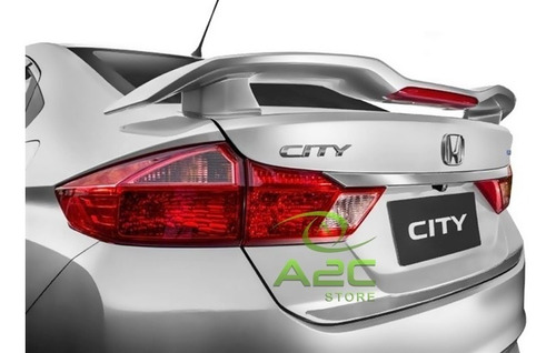 Aerofolio Traseiro Honda City Pintado Prata Led 2018 2019