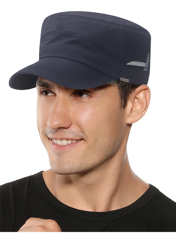 1 Pcs Gorra De Cadete De Malla Plana Ajustable Para Hombre