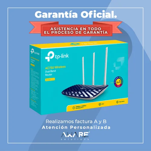 Router Inalámbrico Tp-link Archer-c20 Ac750 Doble Banda
