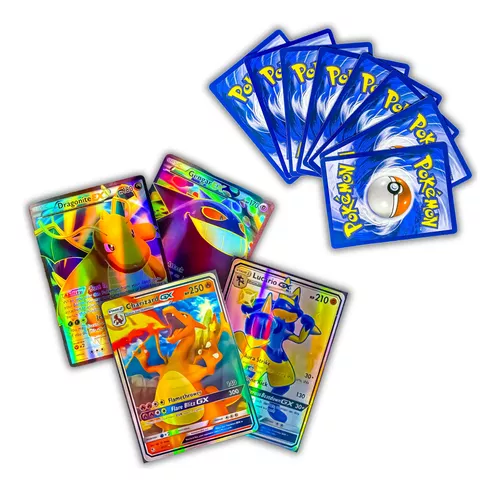 Lote 10 Cartas Pokémon Gx Em Português Cartas Brilhantes Sem