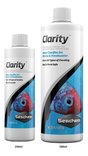 Clarity Clarificador Agua Pecera De Seachem , 250 Ml