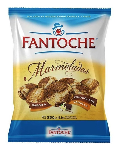 Galletitas Marmoladas Fantoche 350g Chocolate Vainilla Snack