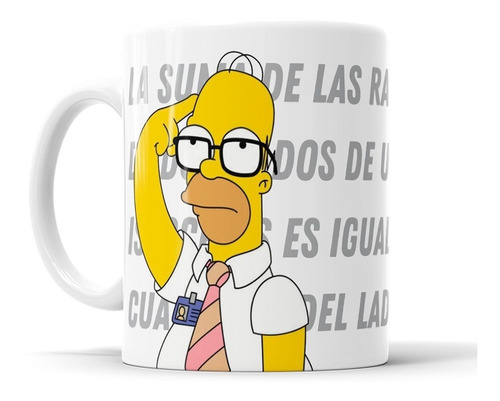 Taza Los Simpsons La Suma De Las Raices Cuadradas Taza Orca 