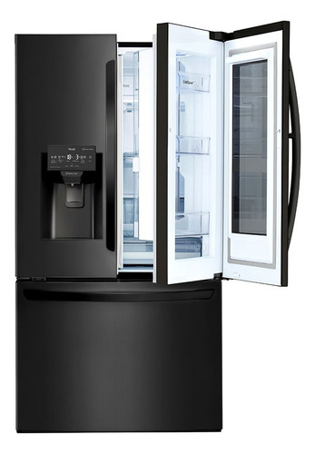Geladeira Smart LG Inverter French Door Instaview Door-in-do Cor Black Inox