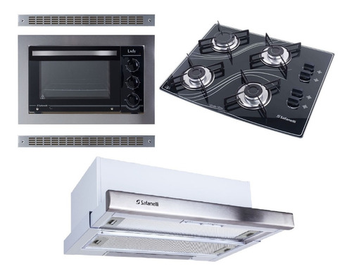 Forno Embutir E Depurador E Cooktop 4 Bocas Frete Grátis