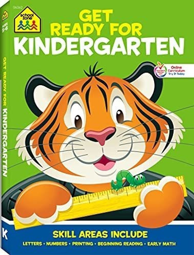 School Zone - Get Ready For Kindergarten Workbook -., De School Z. Editorial School Zone Publishing En Inglés