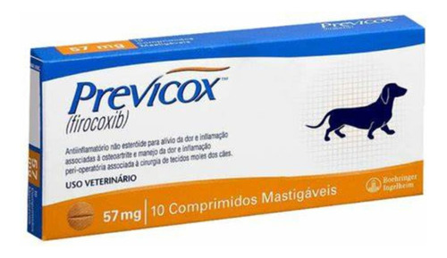 Anti-inflamatório Previcox 57mg C/10 Comprimidos