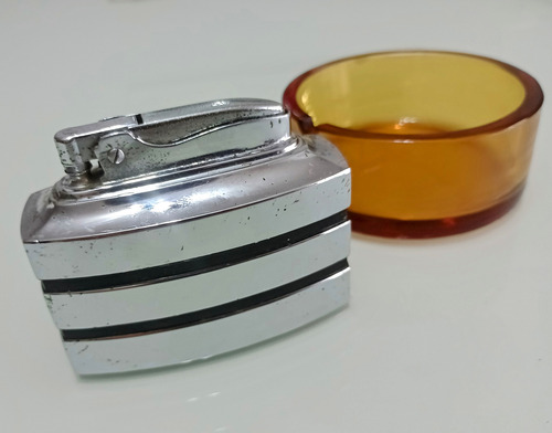 Lindo Isqueiro De Mesa Ronson Spartan Anos 50 Funcionando (Usado)