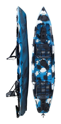 Kayak Hidro2eko Caiman 135 Duo Camu Azul - Kayaks Feelfree