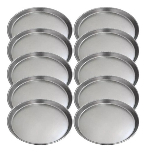 Set 10 Moldes Para Pizzas Pizzeras De Chapa Dd 36 Cm