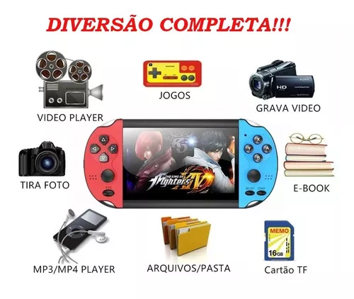 Vídeo Game De Bolso Portátil Com Jogos Clássico Cobra Tétris Cor Preto