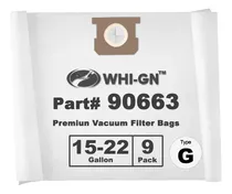 Comprar 9 Bolsa Para Aspiradora Shop-vac 15-22 Galon Filtro Vacio G