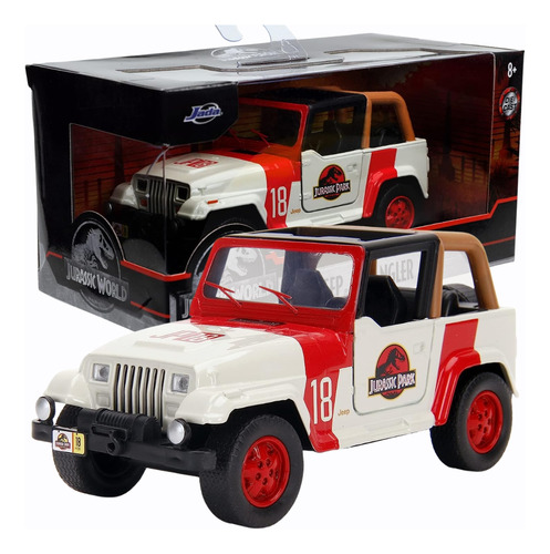 Miniatura De Ferro Jeep Wrangler 1992 Jurassic Park 1/32