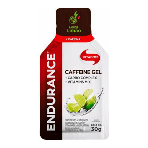 Endurance Caffeine Carboidrato Em Gel Limão Vitafor 30g