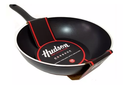 Wok Antiadherente Aluminio 32 Cm — Hudson Cocina
